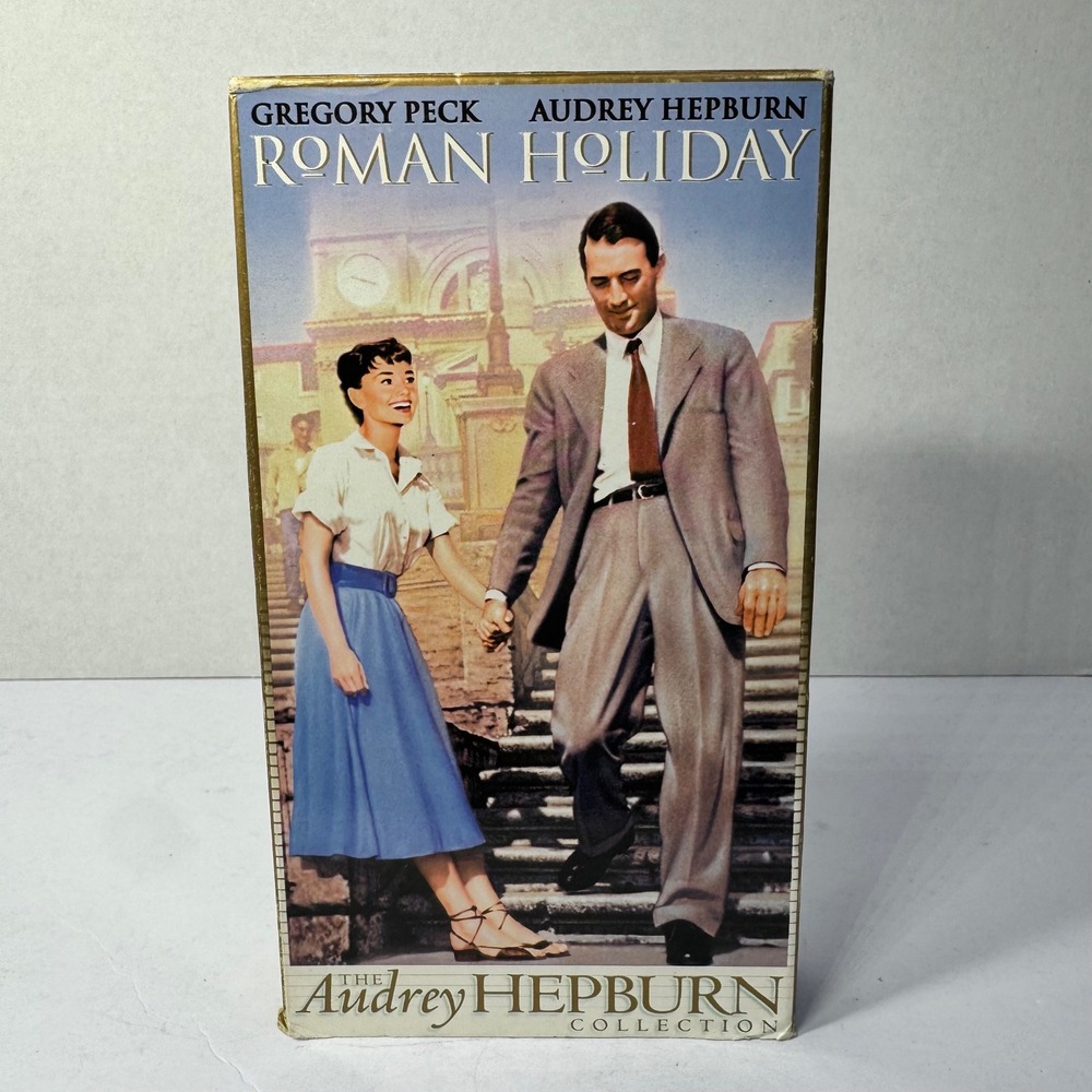Roman Holiday VHS Audrey Hepburn‎ Collection Gregory Peck 1953 Classic Movie B&W
